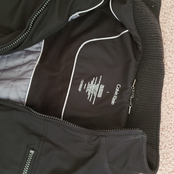 Calvin Klein Mens Large Black Water Resistant Wind Protection Jacket Coat - Picture 4 of 16